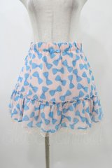 Emily Temple cute / ジョーゼットリボンスカート  ピンク×サックスリボン H-25-11-13-033-ET-SK-KB-ZH