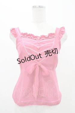 画像1: MILK / リトルハートキャミ  ピンク H-25-11-13-036-ML-TO-KB-ZH
