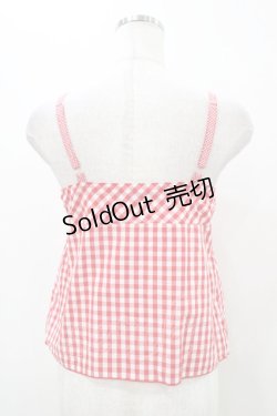 画像2: MILK / ギンガムリボンキャミ  レッド H-25-11-13-037-ML-TO-KB-ZH