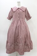 m petit by misako / AM*ギンガムCHKワンピース 3L レッド H-25-11-14-036-LO-OP-NS-ZH