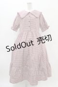 m petit by misako / AM*ギンガムCHKワンピース 3L レッド H-25-11-14-036-LO-OP-NS-ZH