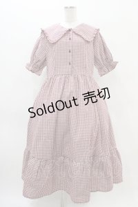 m petit by misako / AM*ギンガムCHKワンピース 3L レッド H-25-11-14-036-LO-OP-NS-ZH
