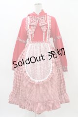 Four Daughters（海外ロリータブランド） / エプロン付きパーカーワンピース Free レッド H-25-11-14-037-0-OP-NS-ZH
