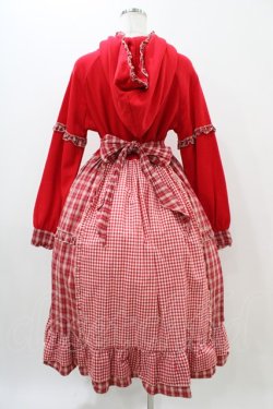 画像2: Four Daughters（海外ロリータブランド） / エプロン付きパーカーワンピース Free レッド H-25-11-14-037-0-OP-NS-ZH