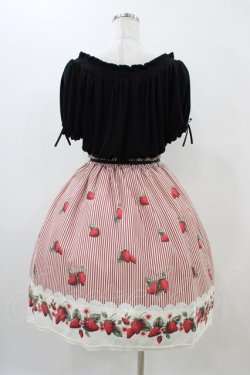 画像2: Ank Rouge / いちごストライプカットワンピース M ブラック H-25-11-14-041-CA-OP-NS-ZH