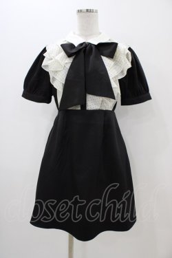 画像1: evelyn / ドットフリルワンピース Free ブラック H-25-11-14-042-LO-SK-NS-ZH