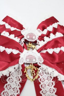 画像3: BABY,THE STARS SHINE BRIGHT / Sweet Heartくみゃちゃんリボンクリップ  エンジ H-25-11-14-005-BA-AC-NS-ZH