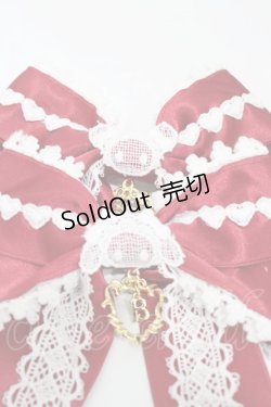 画像3: BABY,THE STARS SHINE BRIGHT / Sweet Heartくみゃちゃんリボンクリップ  エンジ H-25-11-14-005-BA-AC-NS-ZH