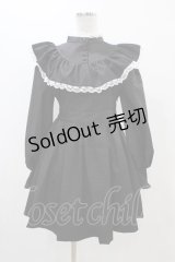 Manon Mimie / ヨークフリルワンピース Free ブラック H-25-11-14-043-0-OP-NS-ZH