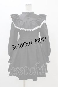 Manon Mimie / ヨークフリルワンピース Free ブラック H-25-11-14-043-0-OP-NS-ZH