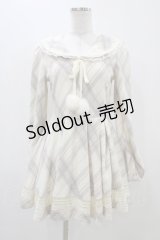 LIZ LISA / チェックセーラーワンピース Free オフ H-25-11-14-047-LO-OP-NS-ZH