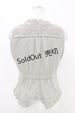 画像2: axes femme / ビットデザインレースベスト M カーキ H-25-11-14-048-AX-TO-NS-ZH