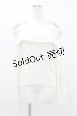 LIZ LISA / 肩リボンオフショルニット Free オフ H-25-11-14-050-LO-TO-NS-ZH