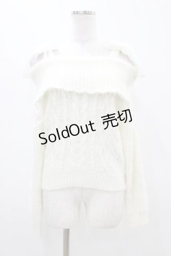 画像1: LIZ LISA / 肩リボンオフショルニット Free オフ H-25-11-14-050-LO-TO-NS-ZH