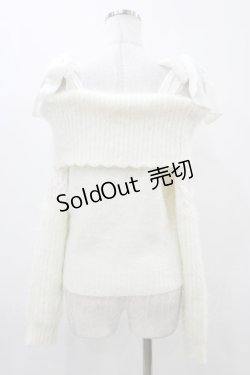 画像2: LIZ LISA / 肩リボンオフショルニット Free オフ H-25-11-14-050-LO-TO-NS-ZH