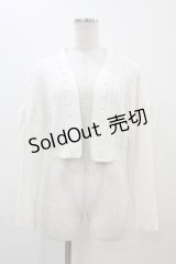 evelyn / UVリボンボレロ Free ホワイト H-25-11-14-051-LO-TO-NS-ZH