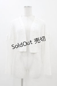 evelyn / UVリボンボレロ Free ホワイト H-25-11-14-051-LO-TO-NS-ZH