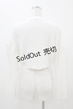 画像2: evelyn / UVリボンボレロ Free ホワイト H-25-11-14-051-LO-TO-NS-ZH