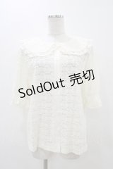 m petit by misako / TT* AOKレースブラウス LL 生成り H-25-11-14-053-LO-BL-NS-ZH