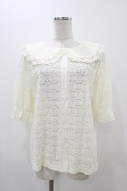 画像1: m petit by misako / TT* AOKレースブラウス LL 生成り H-25-11-14-053-LO-BL-NS-ZH