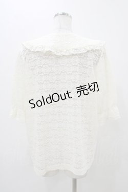 画像2: m petit by misako / TT* AOKレースブラウス LL 生成り H-25-11-14-053-LO-BL-NS-ZH