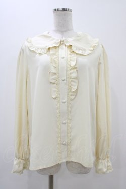 画像1: m petit by misako / AM マルエリフリルブラウス LL 生成り H-25-11-14-054-LO-BL-NS-ZH