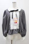 Cherirulu Chocola / MYリボンマルエリブラウス 3L グレー H-25-11-14-056-0-BL-NS-ZH