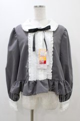 Cherirulu Chocola / MYリボンマルエリブラウス 3L グレー H-25-11-14-056-0-BL-NS-ZH