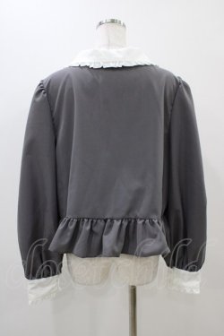 画像2: Cherirulu Chocola / MYリボンマルエリブラウス 3L グレー H-25-11-14-056-0-BL-NS-ZH