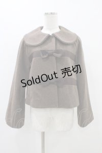 Maria pipi / ラムモッサリボンコート Free Brown H-25-11-14-057-EL-CO-NS-ZH