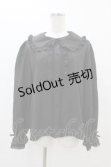 m petit by misako / AM マルエリフリルブラウス LL ブラック H-25-11-14-058-LO-BL-NS-ZH