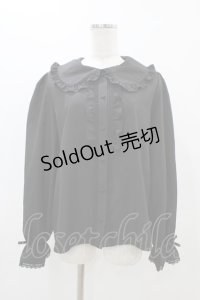 m petit by misako / AM マルエリフリルブラウス LL ブラック H-25-11-14-058-LO-BL-NS-ZH