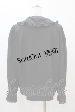 画像2: m petit by misako / AM マルエリフリルブラウス LL ブラック H-25-11-14-058-LO-BL-NS-ZH