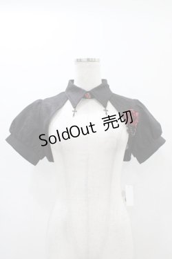 画像1: To Alice / BlackShamrock/ローズプリンセスショートボレロ S ブラック H-25-11-14-059-LO-TO-NS-ZH