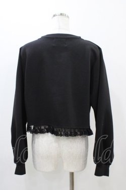 画像2: m petit by misako / MSKバラBフリルボレロ LL ブラック H-25-11-14-060-LO-TO-NS-ZH