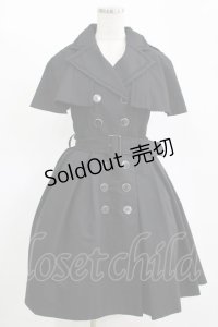 Sheglit / "Morstan"ケープベストワンピース  ブラック H-25-11-14-1001-EL-OP-KB-ZH