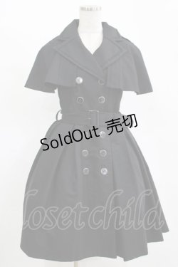 画像1: Sheglit / "Morstan"ケープベストワンピース  ブラック H-25-11-14-1001-EL-OP-KB-ZH