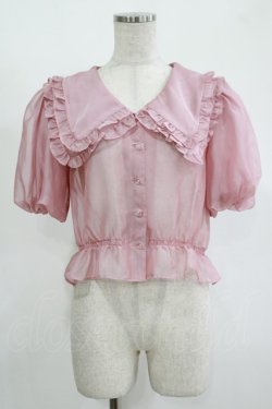 画像1: LAND by MILK BOY / LANDフリルブラウス  ピンク H-25-11-14-1030-MB-BL-KB-ZH