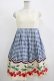 画像1: Emily Temple cute / ギンガムチェリーノースリーブワンピース  コン H-25-11-14-1004-ET-OP-KB-ZH (1)