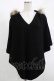 画像1: MILKBOY / ファー付ニットポンチョ  ブラック H-25-11-14-1036-MB-TO-KB-ZH (1)