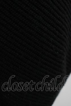 画像4: MILKBOY / ファー付ニットポンチョ  ブラック H-25-11-14-1036-MB-TO-KB-ZH