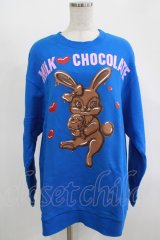 MILK / チョコレートバニースウェット  ブルー H-25-11-14-1038-ML-TO-KB-ZH