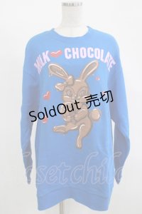 MILK / チョコレートバニースウェット  ブルー H-25-11-14-1038-ML-TO-KB-ZH