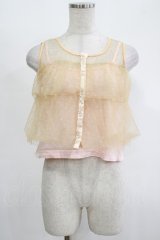 MILK / チュールレイヤードキャミ  ピンク H-25-11-14-1039-ML-TO-KB-ZH