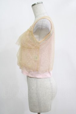 画像2: MILK / チュールレイヤードキャミ  ピンク H-25-11-14-1039-ML-TO-KB-ZH