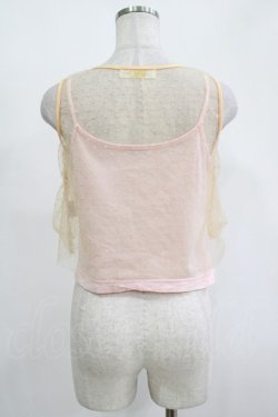 画像3: MILK / チュールレイヤードキャミ  ピンク H-25-11-14-1039-ML-TO-KB-ZH