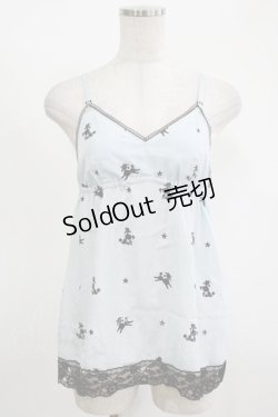 画像1: MILK / プードルキャミ  サックス H-25-11-14-1040-ML-TO-KB-ZH