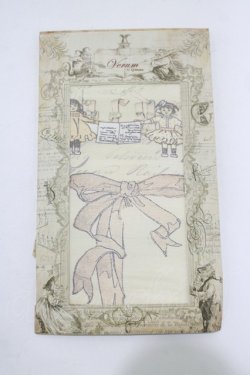 画像1: Grimoire / プリントタイツ  アイボリー H-25-11-14-1046-GO-ZA-KB-ZH