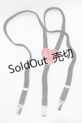 MILK / LOVEサスペンダー  ブラック×レッド H-25-11-14-1048-ML-ZA-KB-ZH