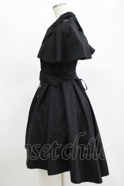 画像2: Sheglit / "Morstan"ケープベストワンピース  ブラック H-25-11-14-1001-EL-OP-KB-ZH